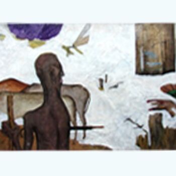 Картина под названием "oneday inthe morning" - Seshadri, Подлинное произведение искусства