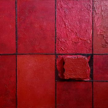 Pittura intitolato "Quadro rosso" da Luigi Settembrini, Opera d'arte originale, Acrilico