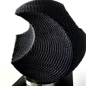 Skulptur mit dem Titel "Black Magic" von Seungwoo Kim, Original-Kunstwerk, Metalle