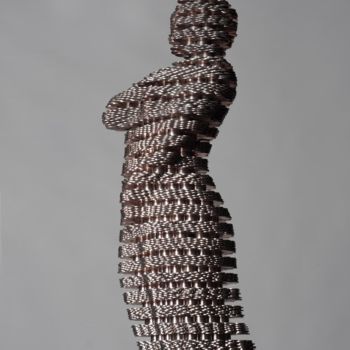 Скульптура под названием "Laminate" - Seungwoo Kim, Подлинное произведение искусства, Нержавеющая сталь