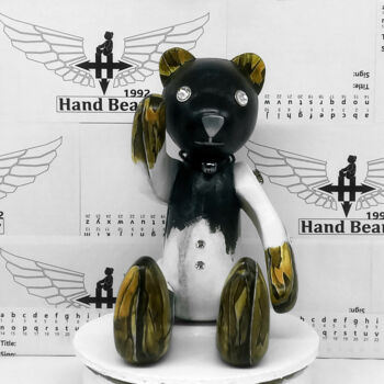 Pintura intitulada "Hand Bear / HB-BF017" por Seven E, Obras de arte originais, Plástico