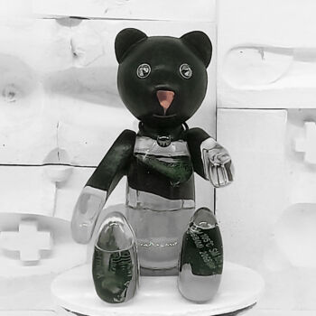 Sculpture titled "Vintage bear doll :…" by Seven E, Original Artwork, Acrylic