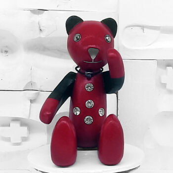 Sculpture intitulée "Vintage bear doll :…" par Seven E, Œuvre d'art originale, Plastique