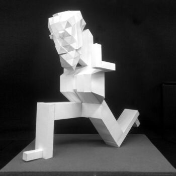 雕塑 标题为“Modern human Ⅴ” 由Seven E, 原创艺术品, 纸
