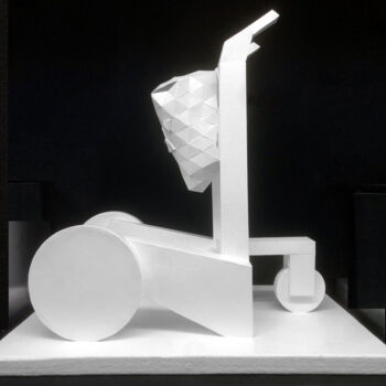 Скульптура под названием "Modern human Ⅷ" - Seven E, Подлинное произведение искусства, Бумага