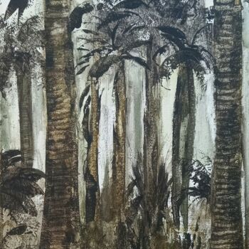 Peinture intitulée "Forêt tropicale" par Séverine Florin, Œuvre d'art originale, Acrylique