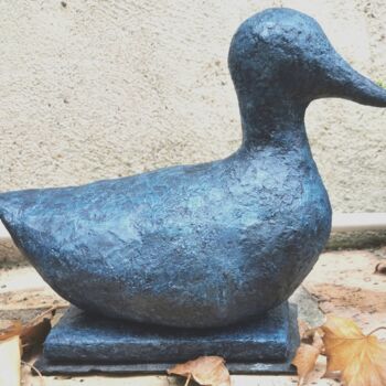 Sculpture intitulée "Canard" par Severine Soulas, Œuvre d'art originale, Béton