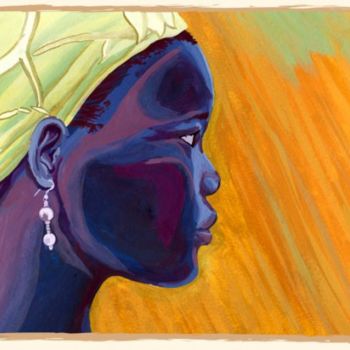 Arts numériques intitulée "Femme sénégalaise" par Moutcinelle, Œuvre d'art originale