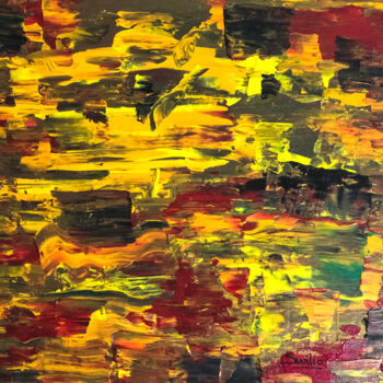 Painting titled "Une vie colorée" by Sevilio Esse, Original Artwork