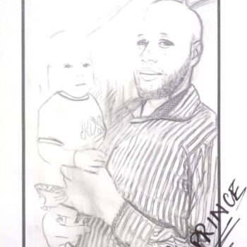 Dessin intitulée "ART72" par Sewa Situ Prince-Agbodjan, Œuvre d'art originale, Crayon