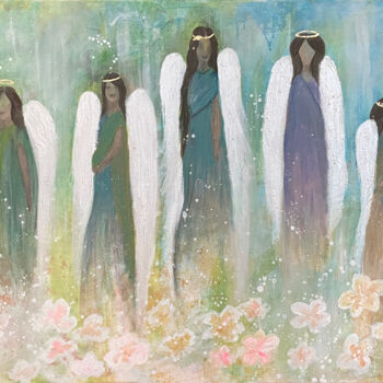 Peinture intitulée "Angel" par Şeyma Bora, Œuvre d'art originale, Acrylique