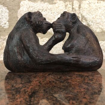 Sculpture titled "Reconciliation" by Seys Sculpture, Original Artwork, Terra cotta
