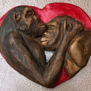 제목이 "Saint Valentin"인 조형물 Seys Sculpture로, 원작, 테라코타