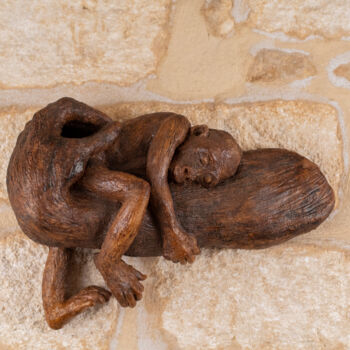 Sculpture titled "La sieste" by Seys Sculpture, Original Artwork, Terra cotta