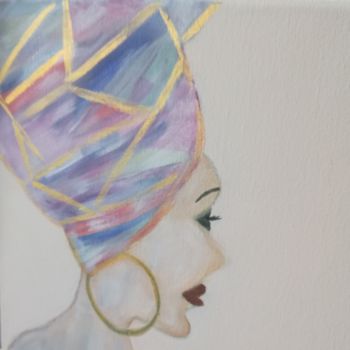Peinture intitulée "Série STYL'AFRIQUE3" par Sandrine Fiacre, Œuvre d'art originale, Acrylique