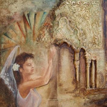 Painting titled "Al-Andaluz" by Sylvia B.Ganancia, Original Artwork, Oil