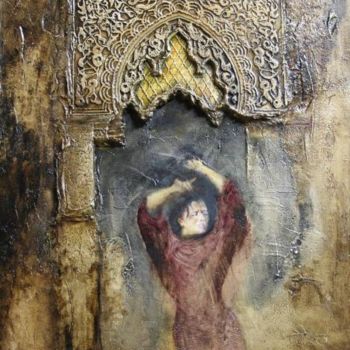 Pittura intitolato "passion gitane" da Sylvia B.Ganancia, Opera d'arte originale, Olio