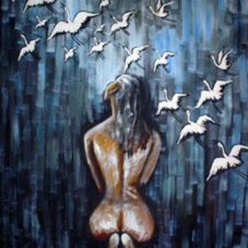 Картина под названием "The Wish" - Shabu Kutty, Подлинное произведение искусства