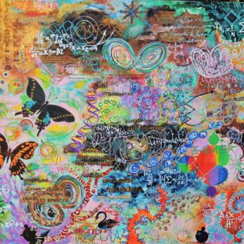 Картина под названием "Chaos Theory" - Shahid Zuberi, Подлинное произведение искусства, Акрил