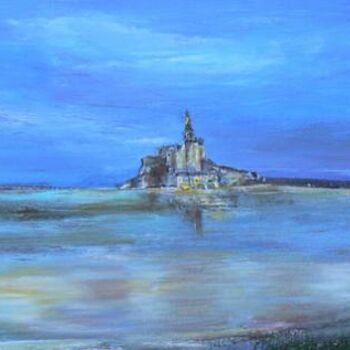 Painting titled "LE MONT" by Shahine Blonz, Original Artwork