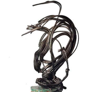 Sculpture intitulée "Bird of Paradise" par Shahriar Aghakhani, Œuvre d'art originale, Plastique