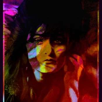 Painting titled "SIOUXSIE.A Kiss in…" by Shakespere Zen, Original Artwork, Airbrush