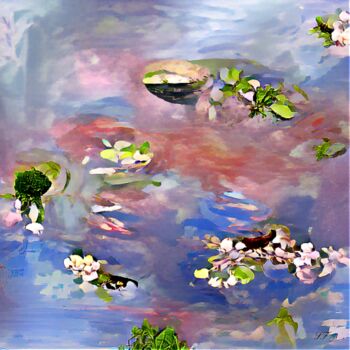 Digital Arts titled "Shakti's Pond" by Shakti Ferguson, Original Artwork, Digital Painting