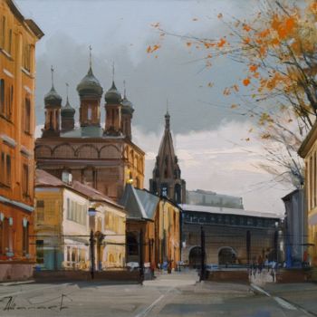 Painting titled "Quiet abode. Krutit…" by Shalaev Alexey, Original Artwork, Oil