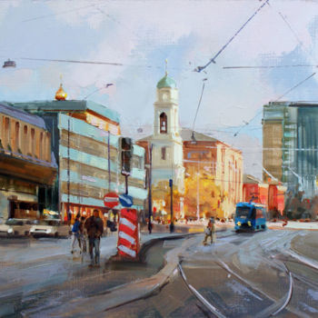 Malerei mit dem Titel "«Сентябрь - кутюрье…" von Shalaev Alexey, Original-Kunstwerk, Öl