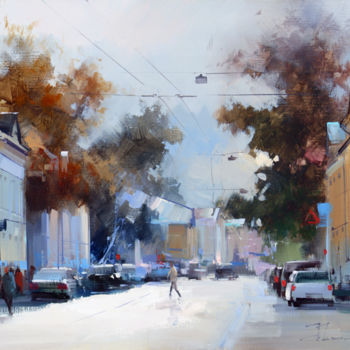 Painting titled "The September ray.…" by Shalaev Alexey, Original Artwork, Oil