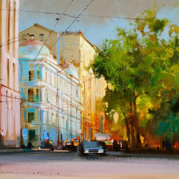 Painting titled "Tverskoy Boulevard.…" by Shalaev Alexey, Original Artwork
