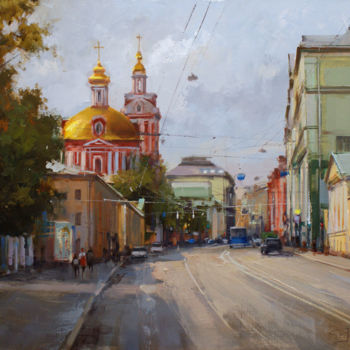 Malerei mit dem Titel "August. Staraya Bas…" von Shalaev Alexey, Original-Kunstwerk, Öl