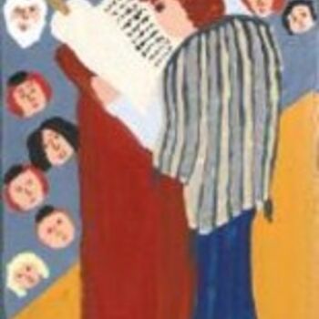 Schilderij getiteld "Bar Mitzvah" door Adelle Jean, Origineel Kunstwerk