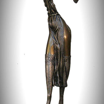Escultura intitulada ""flute"" por Shanaro, Obras de arte originais, Metais