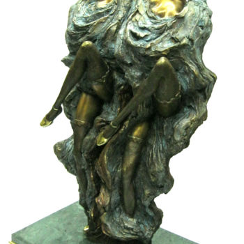 Скульптура под названием "Can- Can" - Shanaro, Подлинное произведение искусства, Металлы