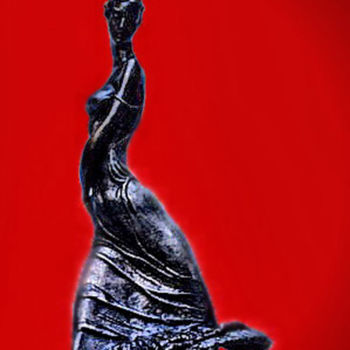 Escultura intitulada "flamenco" por Shanaro, Obras de arte originais, Metais
