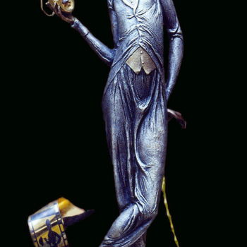 Sculpture intitulée "Сharli" par Shanaro, Œuvre d'art originale, Métaux