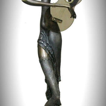 Sculpture titled "guitare" by Shanaro, Original Artwork, Metals