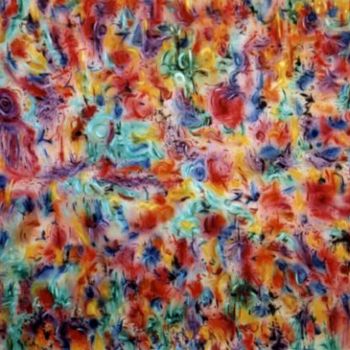 Schilderij getiteld "CHAKRA GARDEN" door Richard Lazzara, Origineel Kunstwerk