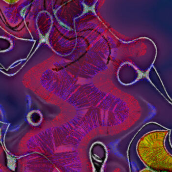 Digital Arts titled "Cosmic Dance" by Shanny Ask Lasasa, Original Artwork, Digital Painting
