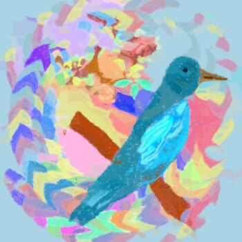 Digital Arts titled "Flight in Color Sym…" by Shanny Ask Lasasa, Original Artwork, Digital Painting