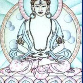 Disegno intitolato "Boddhisattva" da Shantidas, Opera d'arte originale