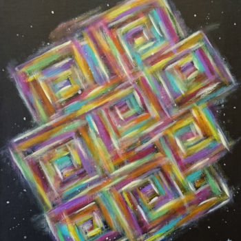 Peinture intitulée "Rêveries cristallin…" par Shanty, Œuvre d'art originale, Acrylique