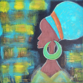 Peinture intitulée "Femme 2" par Shanty, Œuvre d'art originale, Acrylique
