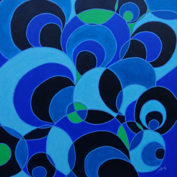 绘画 标题为“Blue mood” 由Shanty, 原创艺术品, 丙烯