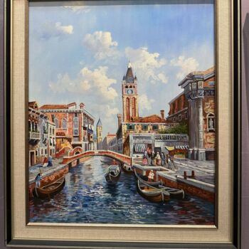 Venetian Serenity: A Tranquil Tapestry of Waterscapes in Oil