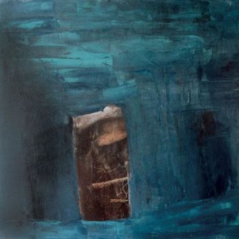 Peinture intitulée "porte" par Carol Shapiro, Œuvre d'art originale, Huile