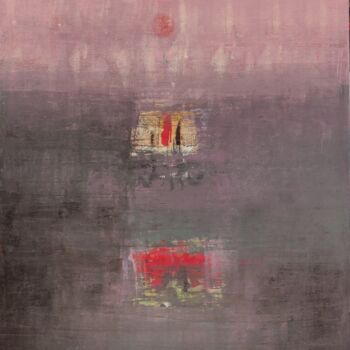 Peinture intitulée "The Dawn" par Sharmila Gupta, Œuvre d'art originale, Huile
