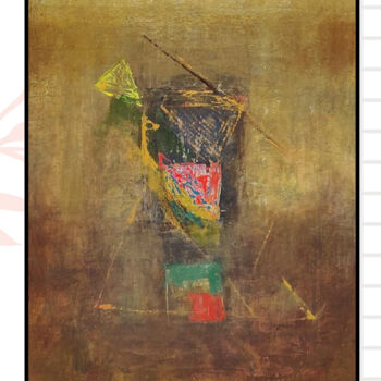 Картина под названием "Peahen" - Sharmila Gupta, Подлинное произведение искусства, Масло