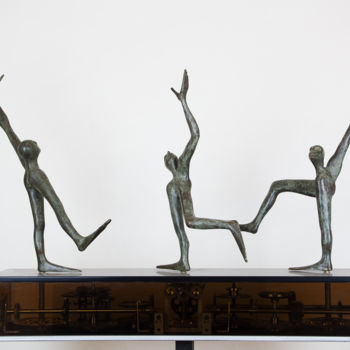 Sculpture titled "THE DANCE OF THE JO…" by Sharzhy, Original Artwork, Metals